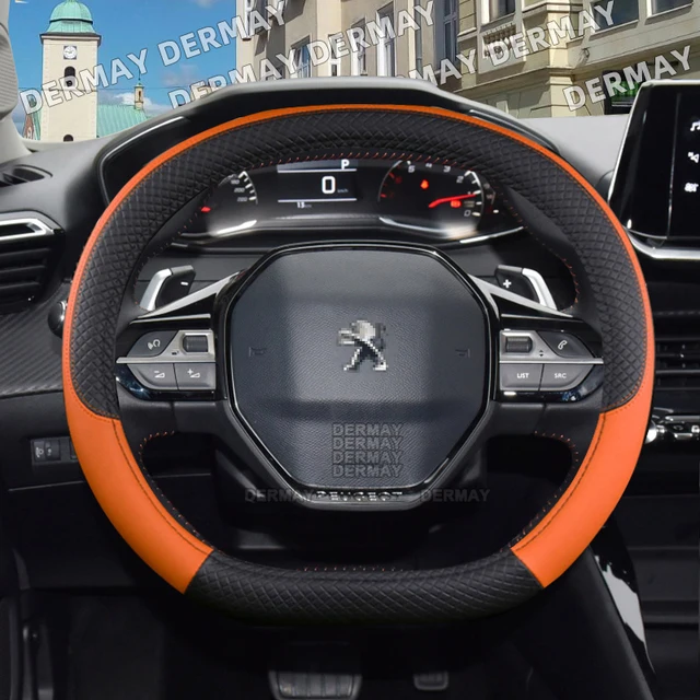Für Neue Peugeot 208 e208 2020 2021 2022 Auto Lenkrad Abdeckung PU