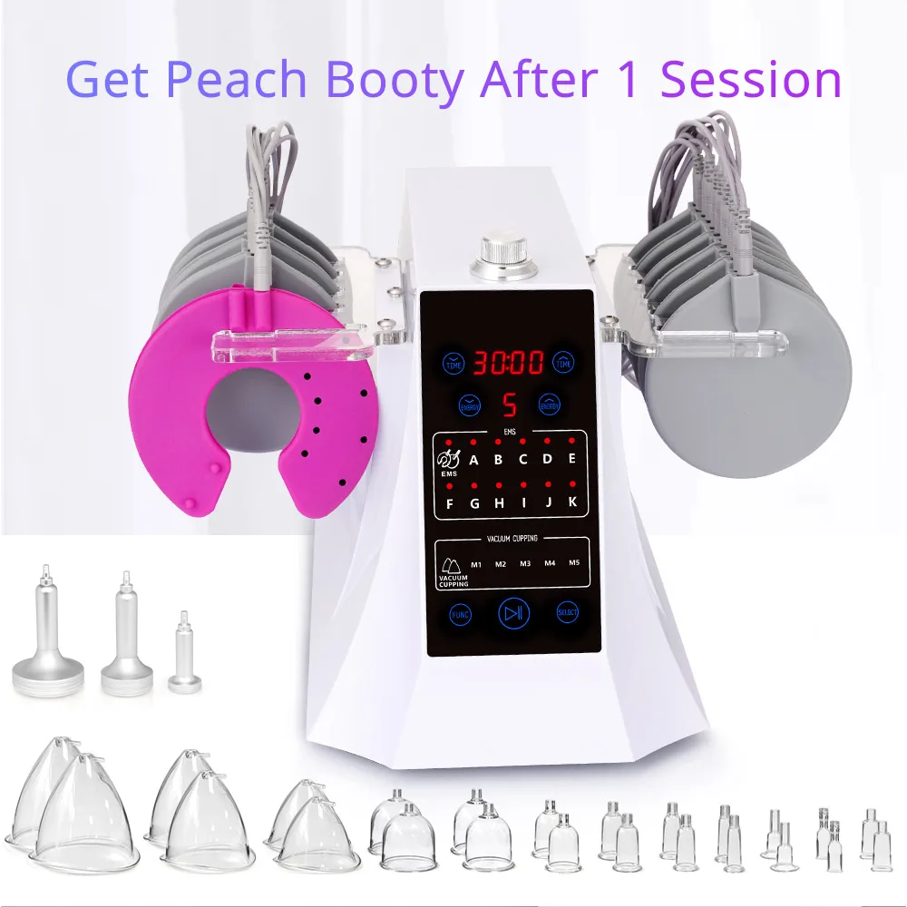 Electric Ems Muscle Stimulation Vacuum Therapy Machine Body Slimming Butt Lift Breast