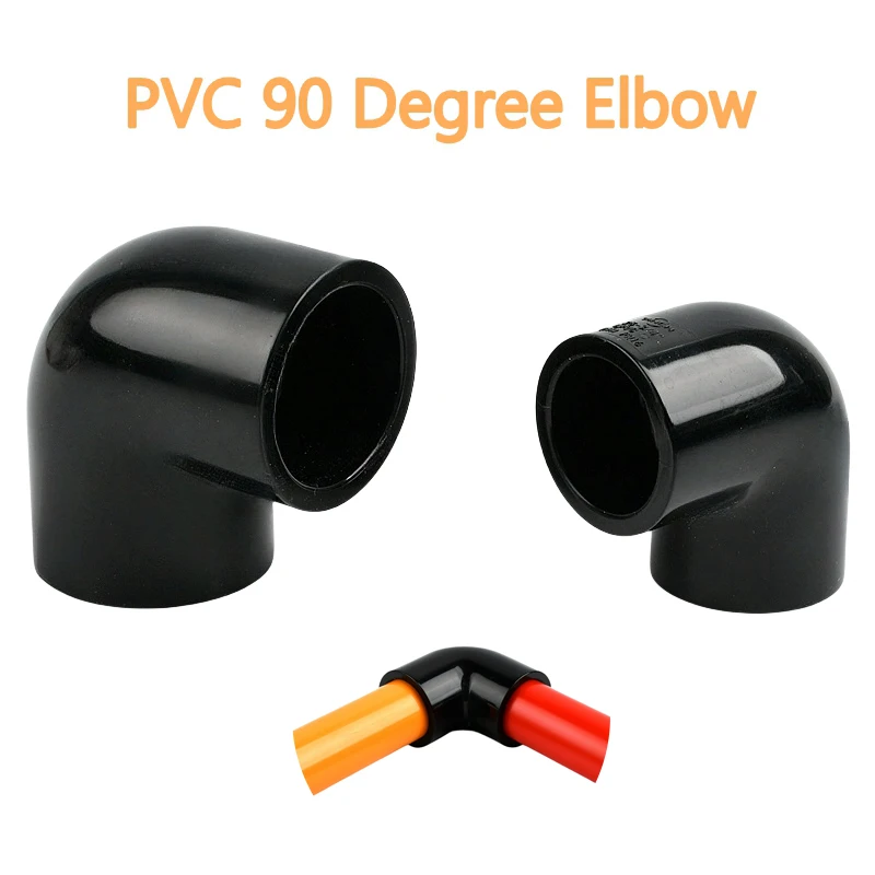 1~10PCS I.D 20/25/32/40/50mm PVC 90 Degree Elbow Connector Garden Irrigation Accessories Aquarium Fish Tank Adapter Pipe Joints