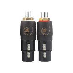 Premium XLR to RCA Audio Adapter Connector - 3 Pin Female to RCA Female Socket (2pcs XLR female)