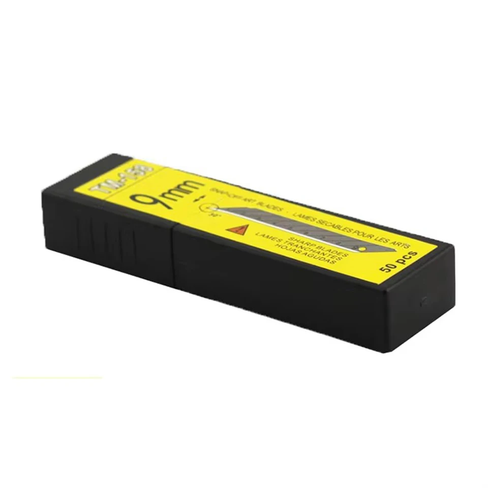 9mm Kohlenstoffstahl Universalmesserklingen, 30 Stück ° /60 ° Ersatz-Winkelschneidklingen für Auto-Vinylfolierung, Lackschutzfolie TM-158 – Detail 8