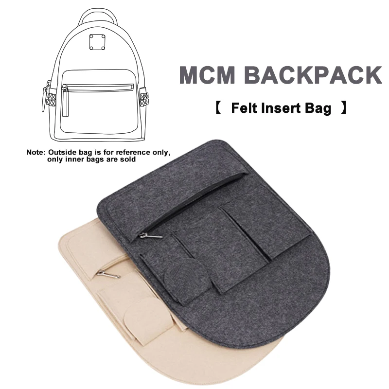 EverToner For Backpack Felt Organizer Insert Bag Makeup Bag Organizer Board Travel Backpack School Bags Inner Bag