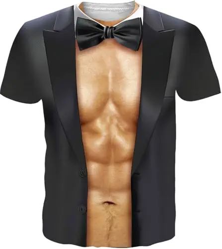 Funny 3D Print Short Sleeve T Shirt for Men and Women