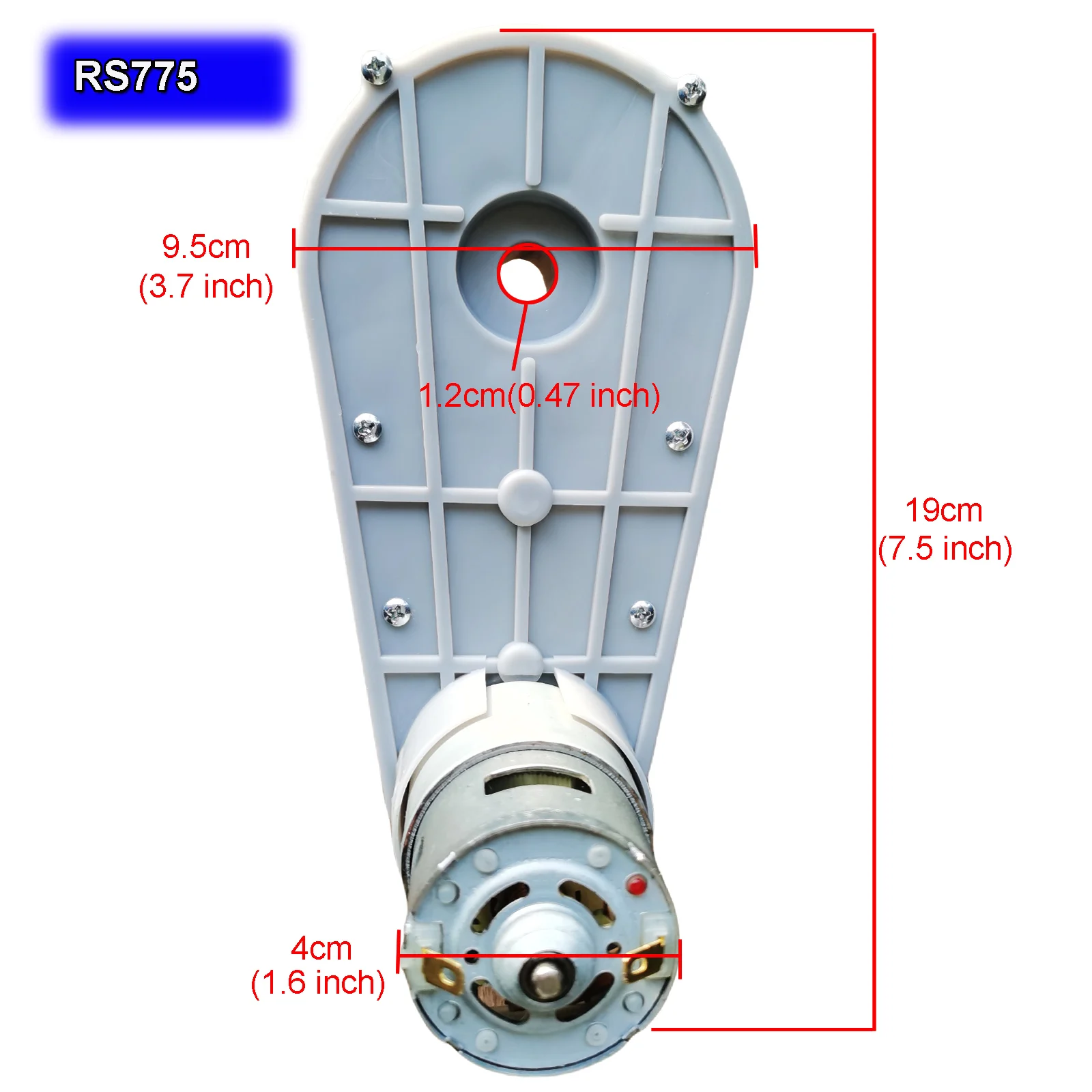 Ultra-High Power Motor and Gearbox for Children's Electric Cars, 24V 280W