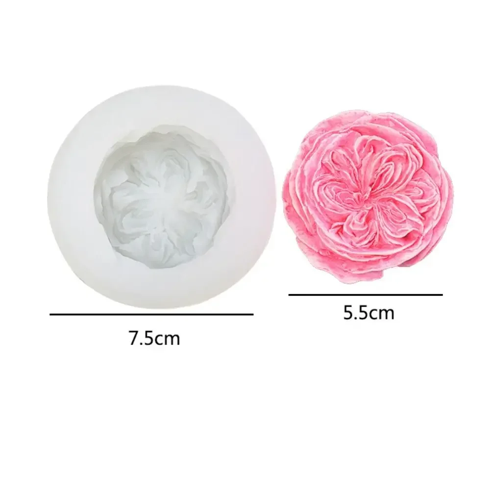 Flower Rose Silicone Candle Mold 3D Buttercup Flower Aromatherapy Gypsum Chocolate Gypsum Soap Ice Cube Moud Wedding