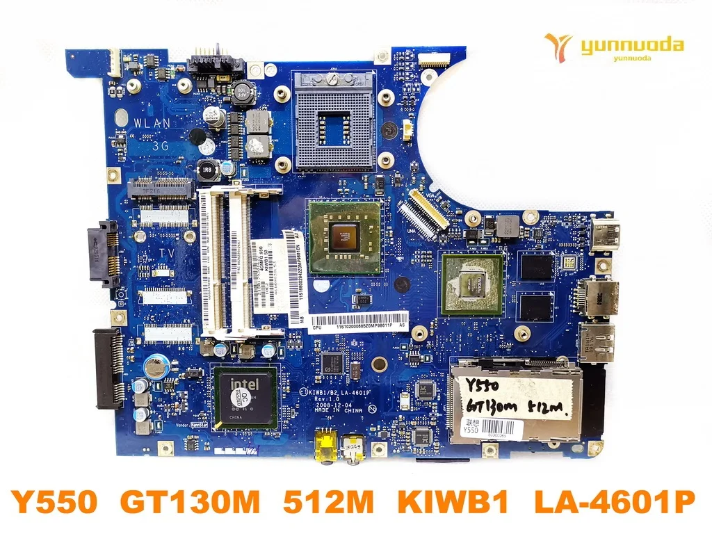 Original para Lenovo Y550 Portátil Placa-mãe Y550 Gt130m 512m Kiwb1 La4601p Testado Bom