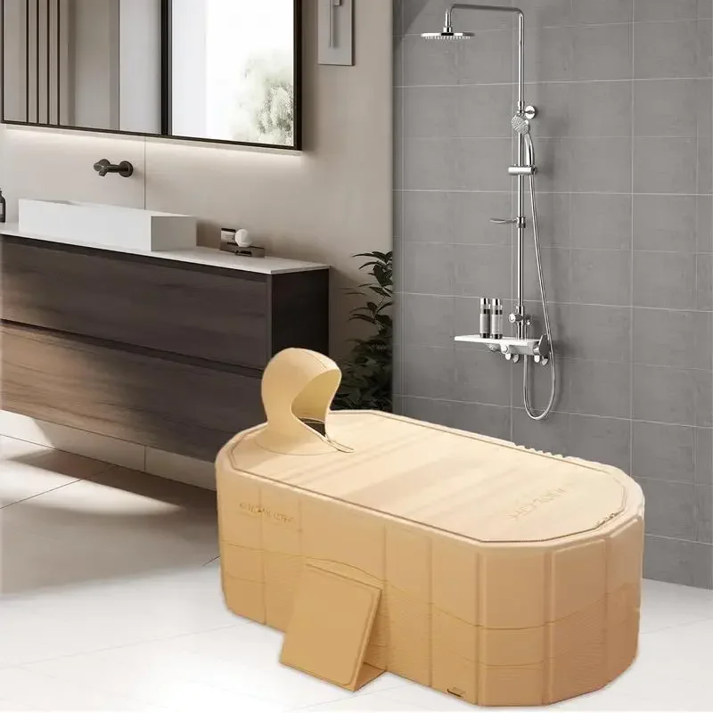 Reusable Foldable bath tub for adults Without installation Tall and thickened Double Bathtub Portable Convenient SPA Soaking Tub