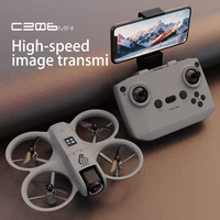 CZ06 Mini Drone for Kids – Rotating Colorful Light RC Quadcopter Aircraft 4K Camera UFO Shape Airplane Toy Gift