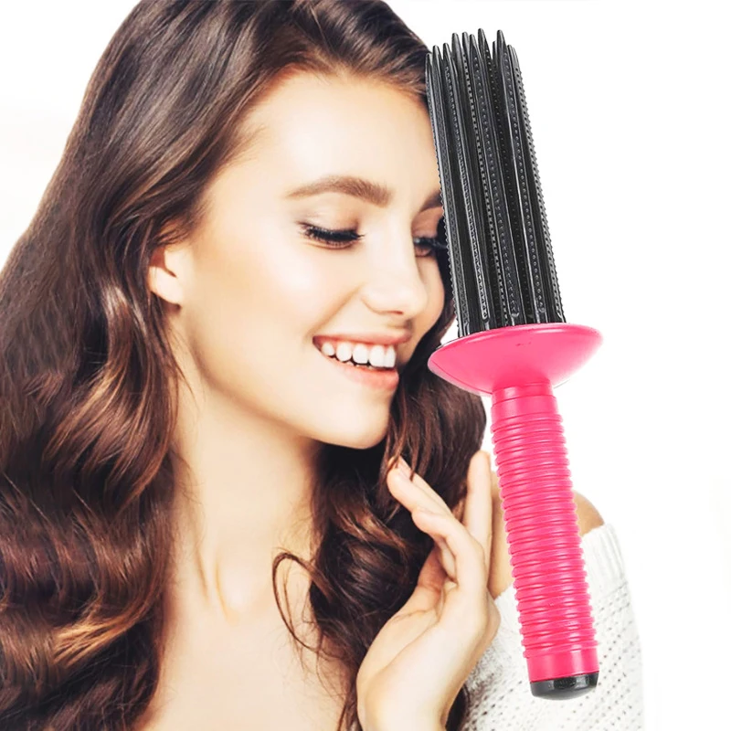 

Adjustable Air Volume Comb Hair Fluffy Styling Curler Curls Comb Hair Curler Heatless Curling Makeup Brush Roller Tools