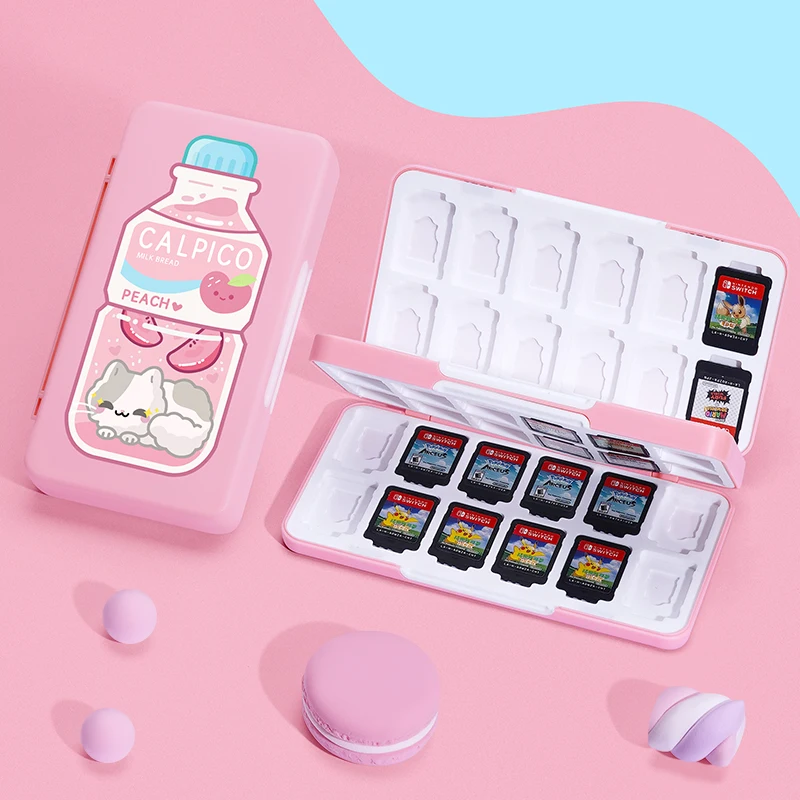 Per Nintendo Switch Card Box Switch Storage Box Cover Accessorie Scatola Di Carte Magnetiche 48 Pezzi Per Switch Accessori Console Giochi