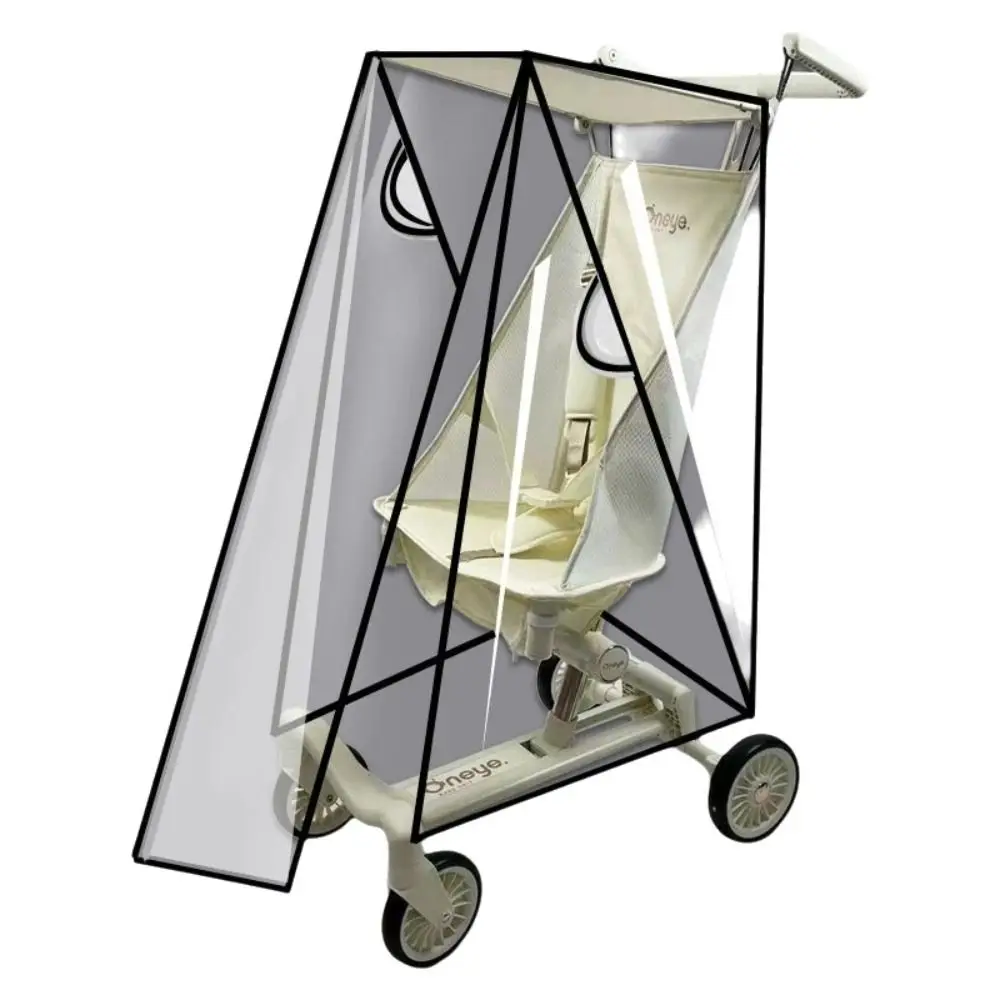 Transparent Baby Umbrella Stroller Rainproof Cover Waterproof Windproof Pocket Stroller Rain Cover Nobstructed View Travel