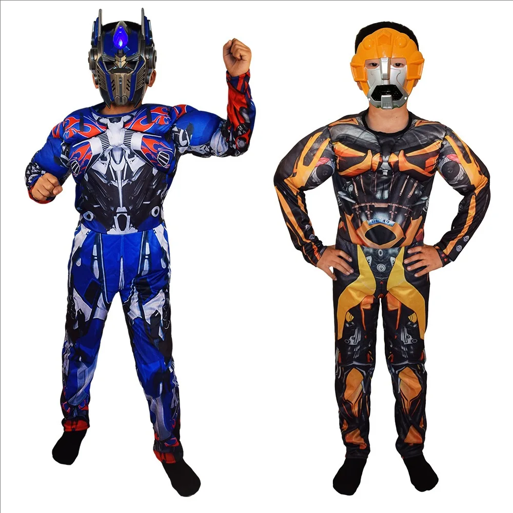 Optimus Prime Transformation I Diamond Muscle Dress Children's Halloween Dress Ball Performance cosplay Hero