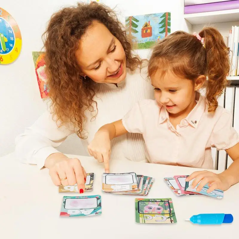 Ábécé Rajzolás Könyv flashcards Színezés Könyv Óvoda Tudomány montessori Gyermek- Nevelési Festészet Sima ügy flashcards Ábécé