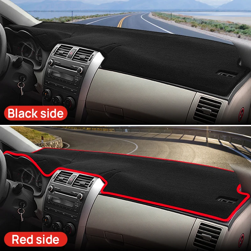 Car Dashboard Cover Mat Light Pad Anti-UV Case Carpet For Toyota Corolla E140 E150 2006-2013