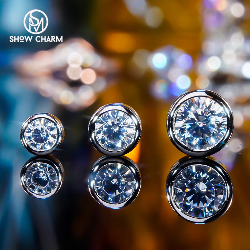 

Серьги-гвоздики женские из серебра 925 пробы с платиновым покрытием