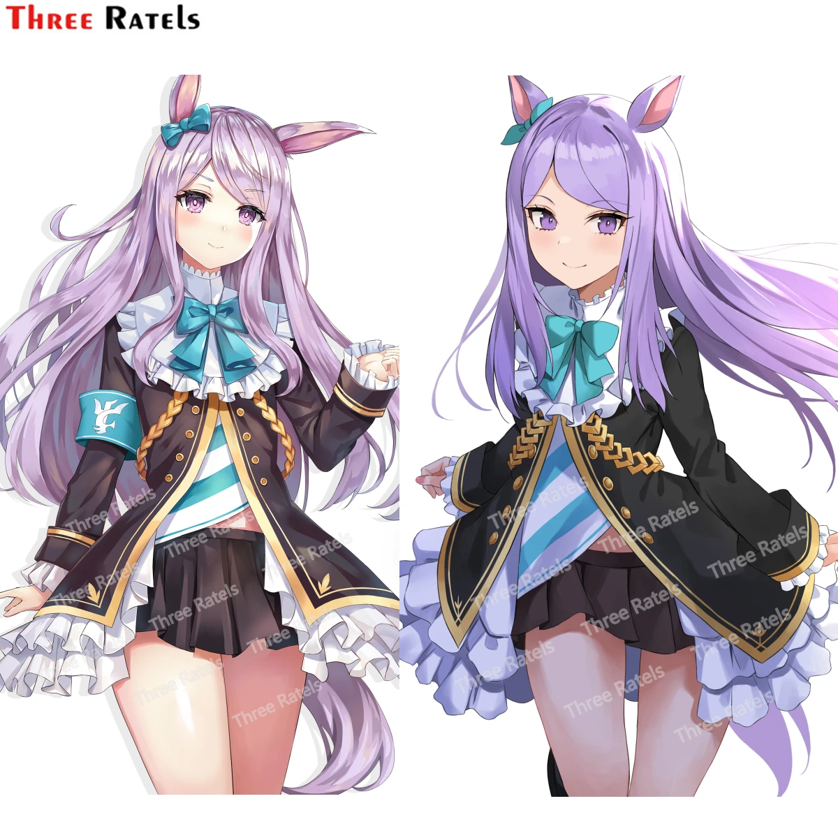 

Three Ratels G378 Mejiro Mcqueen Umamusume Auto Stickers High-quality Car Decal Motorcycle Waterproof Sunscreen