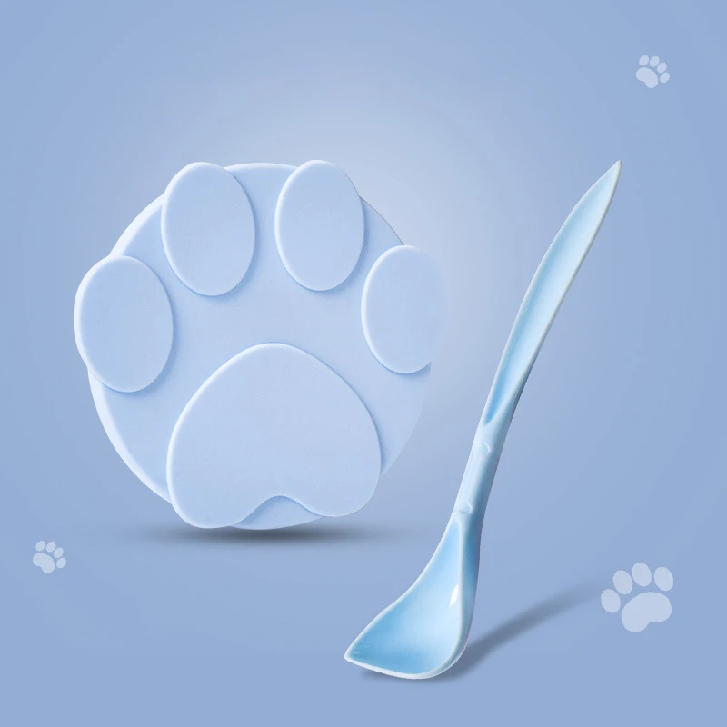 Silicone Pet Food Sealer and Spoon Duo - Fresh-keeping Storage Lid