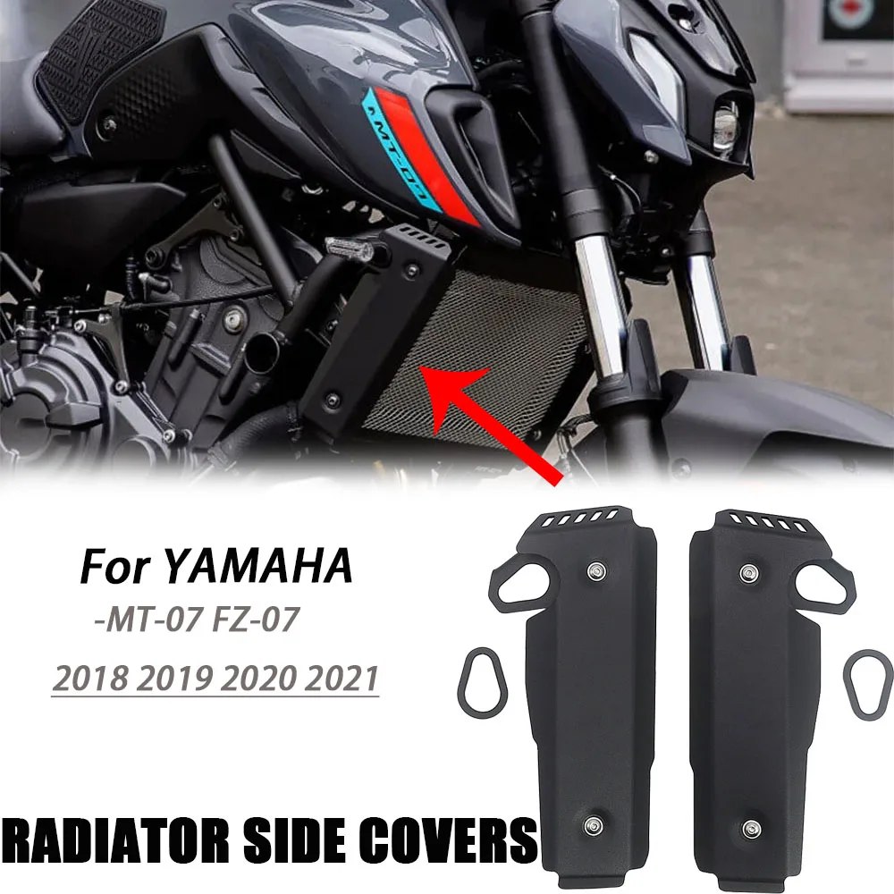 

Новые аксессуары для мотоциклов, боковые крышки радиатора, защитная защита для YAMAHA MT-07 MT07 FZ07 2018 2019 2020