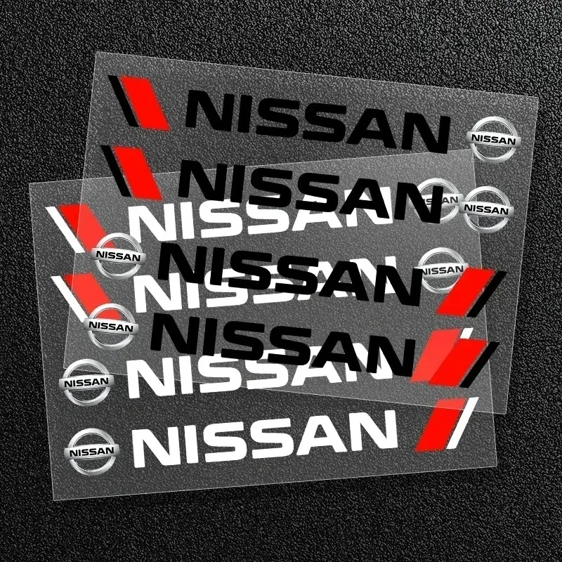 4PCS 자동차 스타일링 도어 핸들 장식 스티커 닛산 J10 X-트레일 Qashqai Juke Leaf Micra NOTE Patrol Gadgets 용 데칼