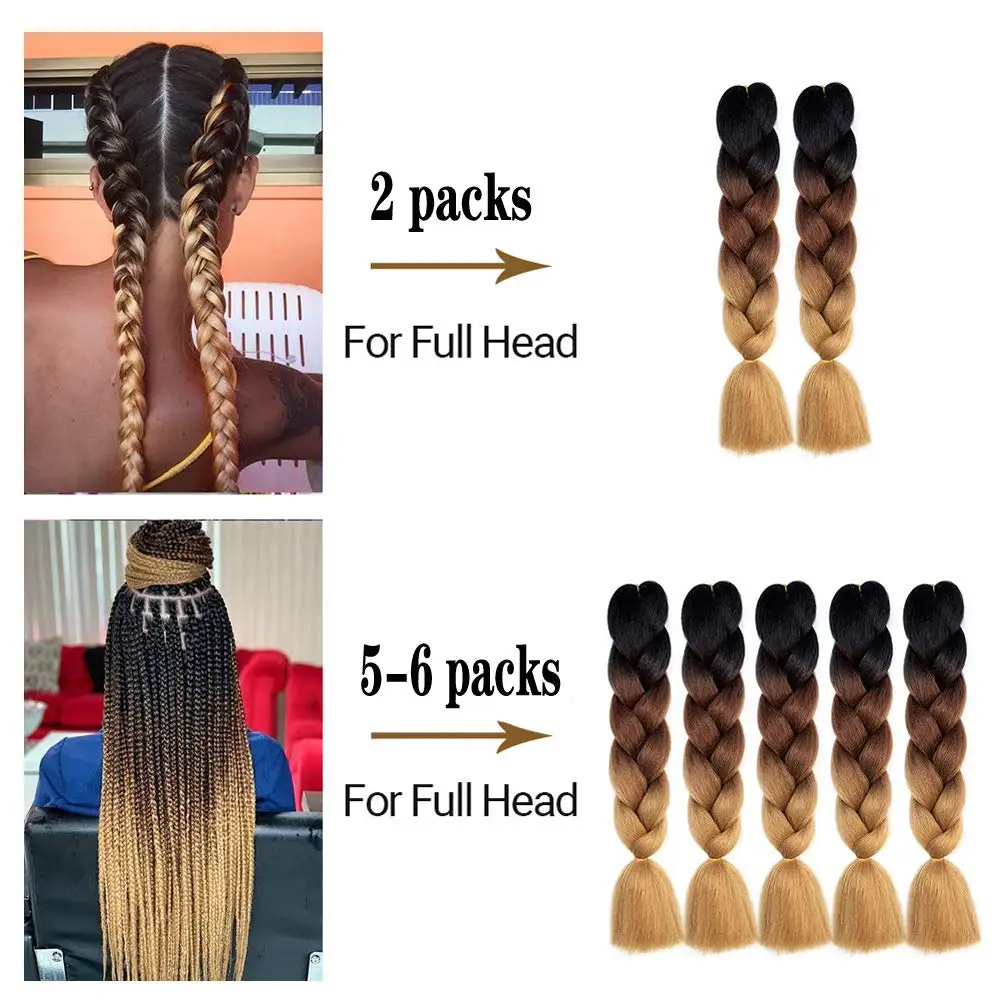 Synthetic Ombre Jumbo Braiding Hair - Image 5