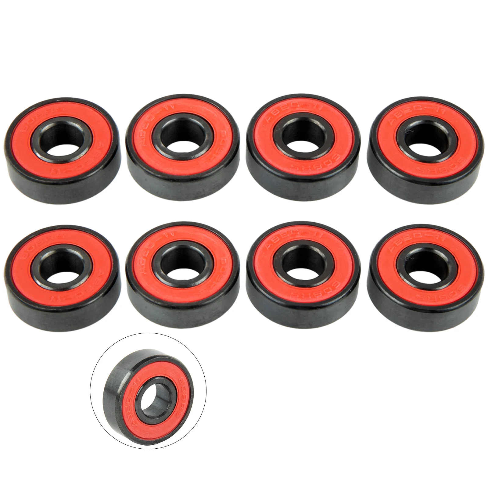 

Lightweight and high speed skateboard bearings with hybrid ceramic balls 608 size corrosion and wear resistant