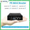 Topton X86 P5 2x i226-V 2.5G Fanless Mini PC Firewall Router 12th Gen Intel i3-N305 N100 DDR5 4800MHz 2x HDMI2.1 Proxmox Server 1