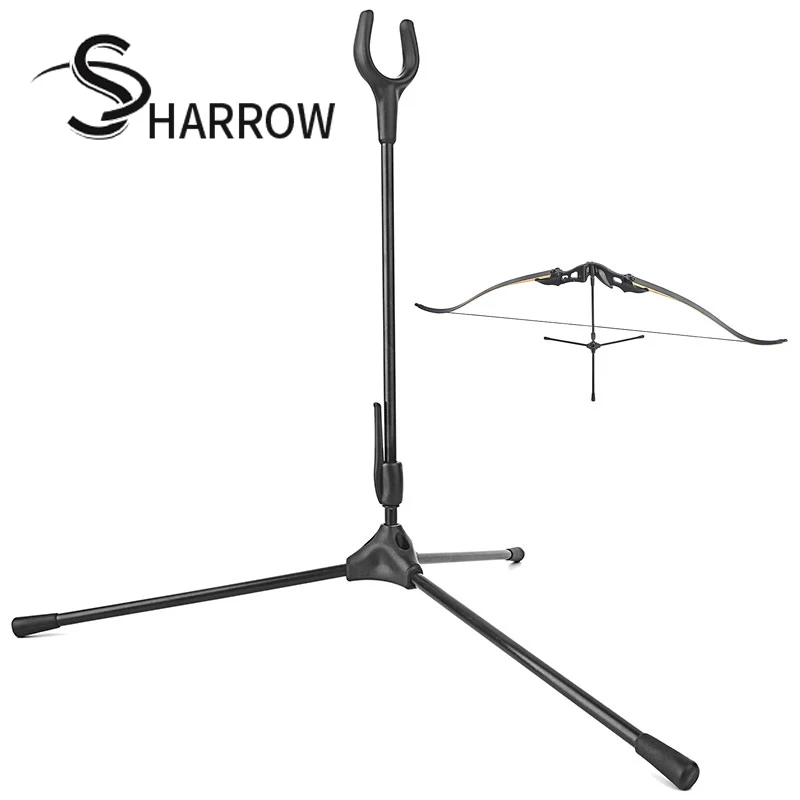 1pc Recurve Bow Stand Detachable Portable Kick Rack Outdoor Sports Shooting Archery Hunting Bow Holder a4 multi page flip display card label display stand detachable label business menu holder