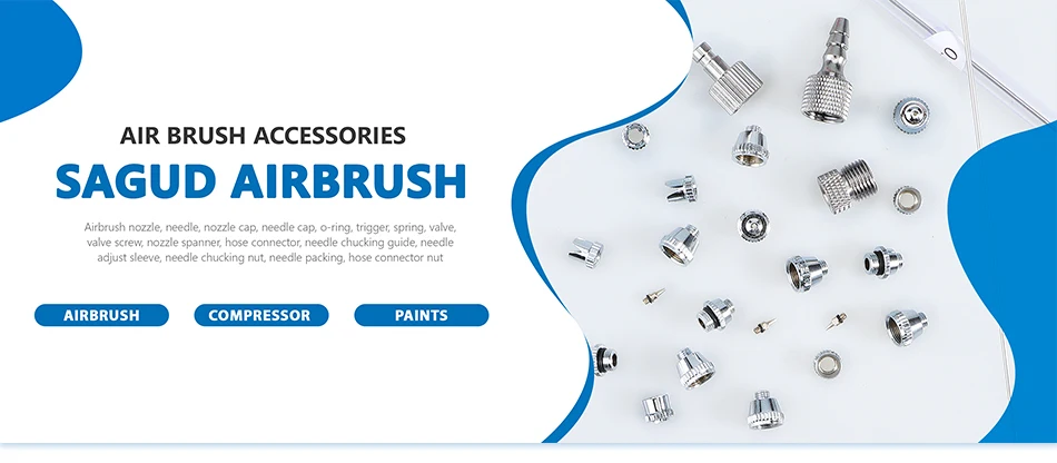 SAGUD Dichtung O-Ringe 5 Teile/satz Airbrush Zubehör für SD-130 SD-131 Serie Spritzpistole Air Brush Düse Backup Teile Reparatur Werkzeug – Detail 1