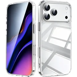 Ultra - Thin Clear Shockproof Phone Case with Transparent Back and Hard PC Bumper (For iPhone 18 Pro)