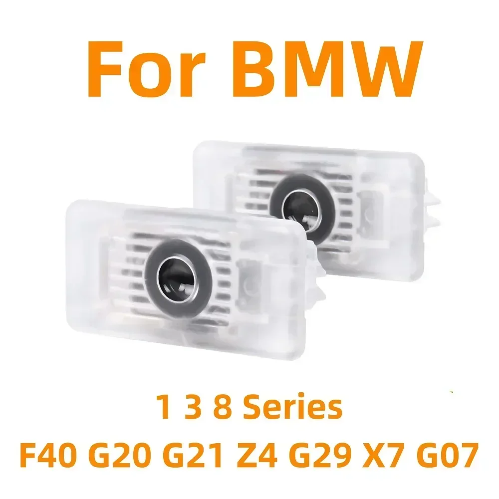 자동차 LED 문짝 프로젝터 웰컴 램프, BMW 1 시리즈, 3 시리즈, 8 시리즈, F40, G20, G21, X7, G07, Z4, G29 조명에 적합, 2 개