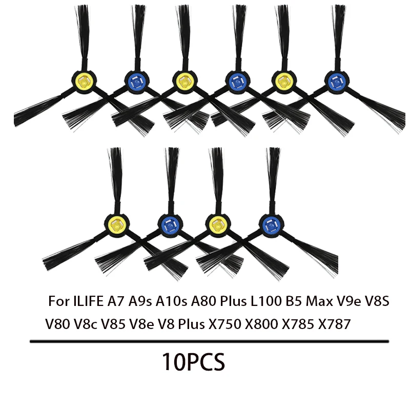 vhbw 2X Spazzola Laterale Compatibile con Zaco V80, V85 Robot