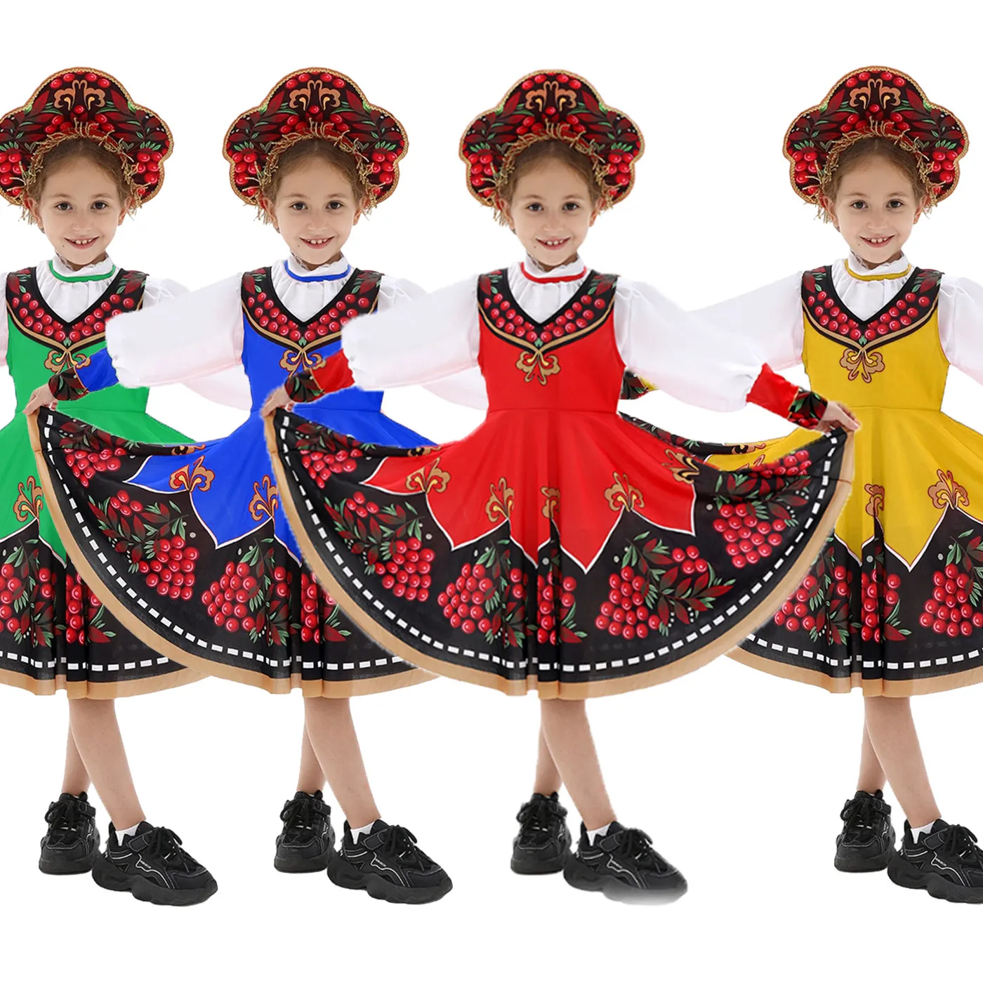 Costume Tradizionale Russo Unisex, Abito da Principessa o Principe Sarafan per Carnevale, Spettacoli Teatrali, Halloween e Cosplay - immagine 4