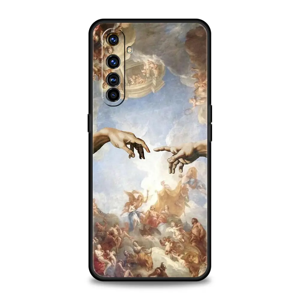 Renaissance Art Painting Phone Case - Elegant Black Cover