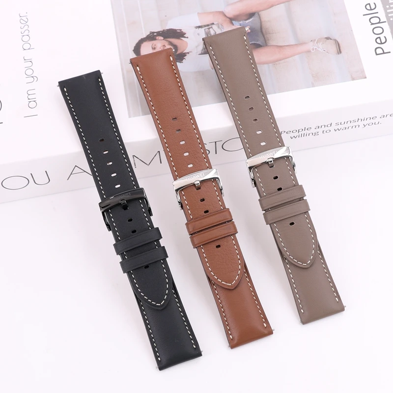 Premium Genuine Leather 22mm Watch Strap - Calfskin Replacement Band
