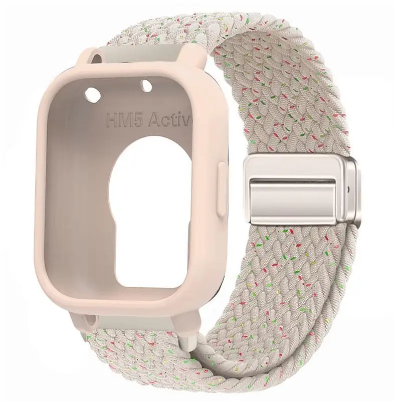 Silicone Case with Elastic Nylon Strap and Magnetic Buckle - Durable Strap Protector Case
