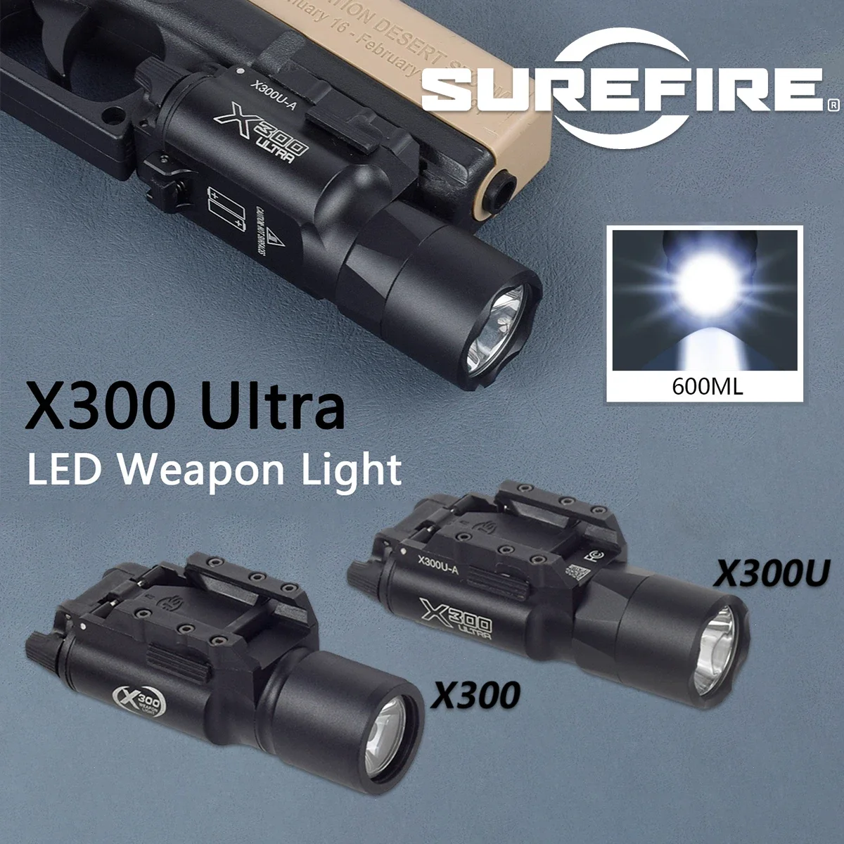 エアソフト Surefire X300 ピストルホルスター 右利き用 G17 Gen4 G19