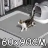 90CMX60CM Cat Litter Mat Waterproof Double Layer Pet Litter Box Mat Pet Toilet Cat Mat Nonslip Sand Cat Washable Mat Pet Clean