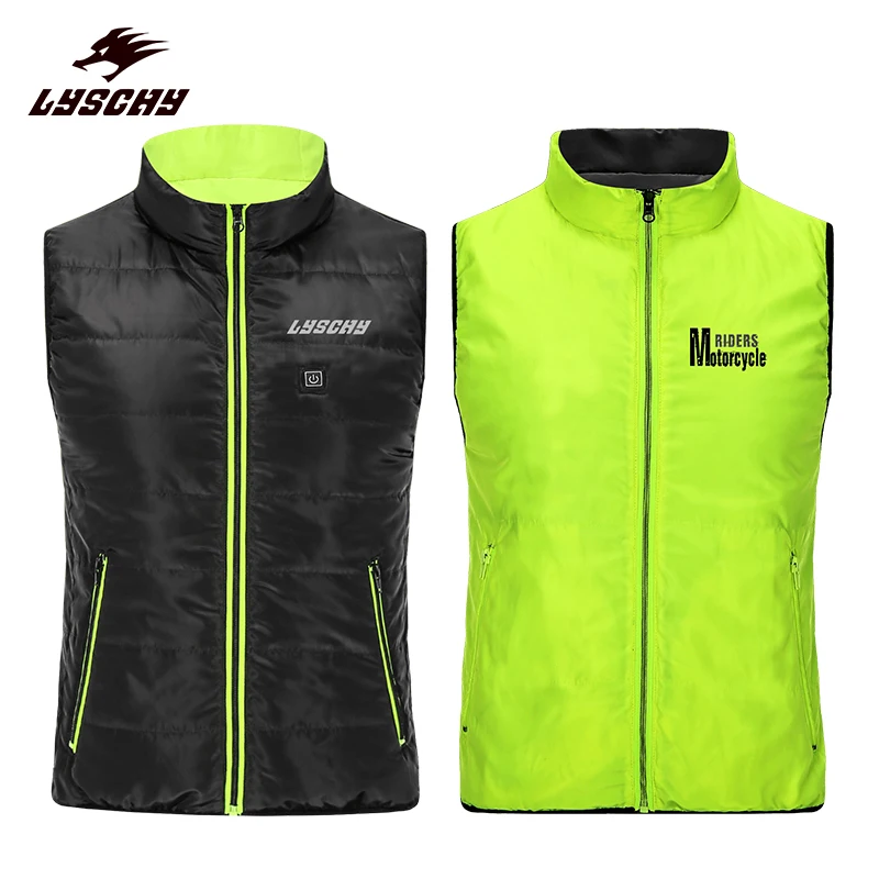 Motorcycle winter riding electric heating vest windproof and cold proof