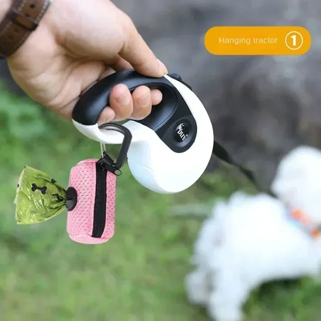 Dog Poop Bag Dispenser Hangingable Dog Poop Bag Holder Poo Bags Dispenser for Dogs Walking Garbage Bags Dispensers Pet Supplies 5