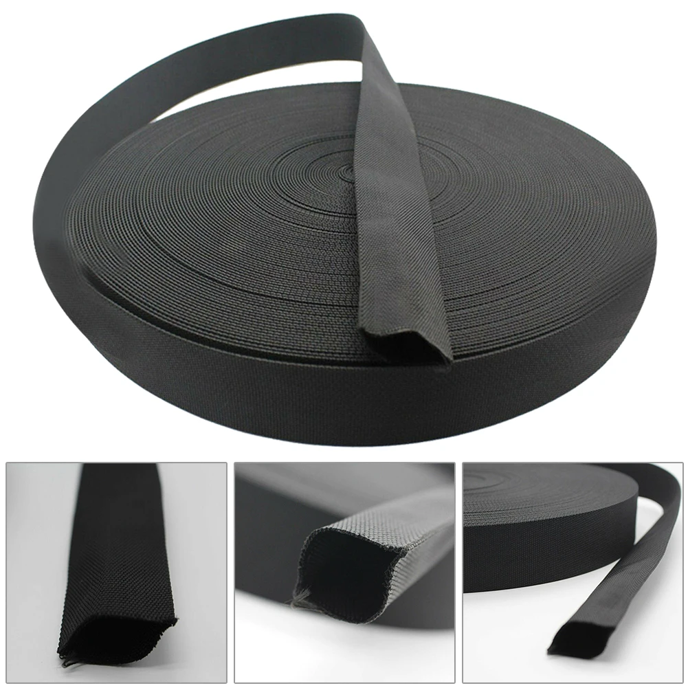 Sheathed Cable Cover Heat resistant Nylon Abrasive Material Sleeve for Welding Tig Torch Hydraulic Hose 25FT Length