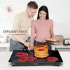 29 Inch 4-Burner Electric Cooktop with 5 Heat Levels and 90-min Timer Smoothtop Ceramic Glass Kitchen Appliance Digital Control 2