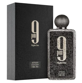 Afnan 9PM Night Out Eau de Parfum for Men Women, 100ml, Luxury Evening Scent, Summer Party, Giftable, Long-Lasting Fragrance 1