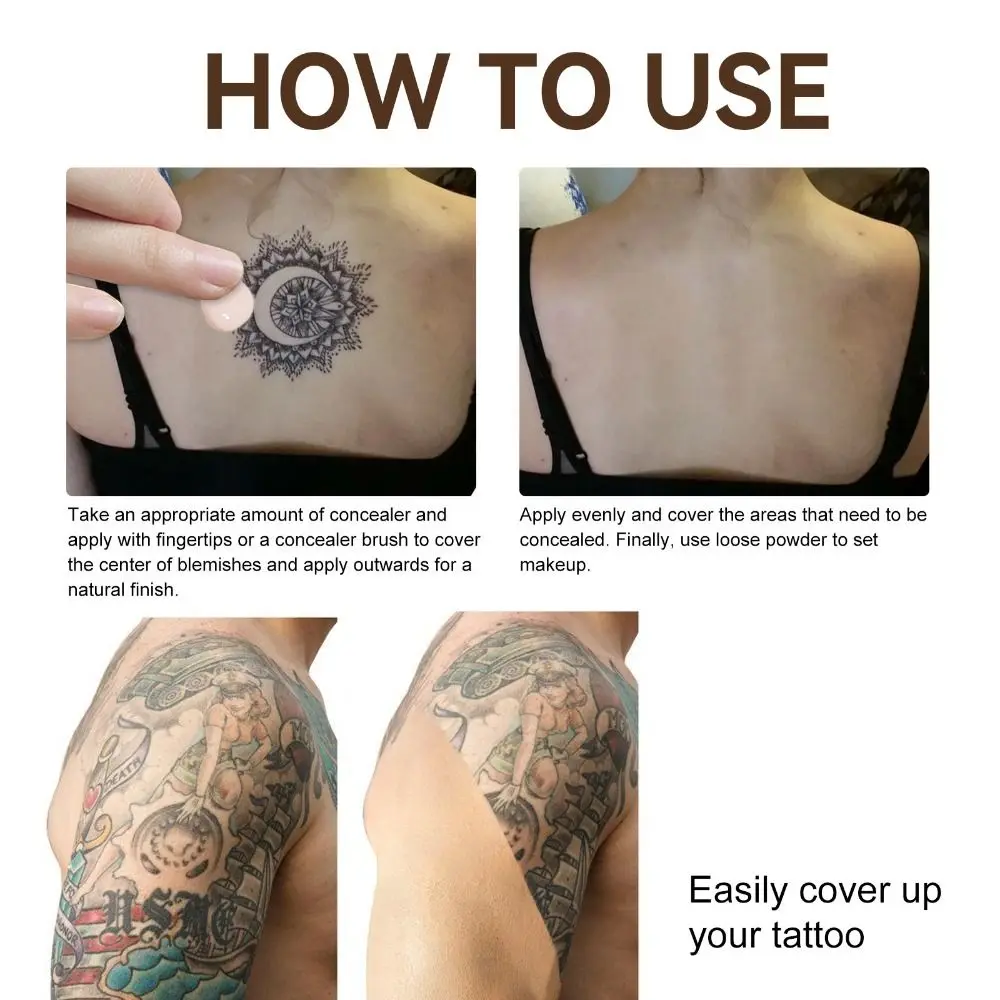 1PC 20g Tattoo Concealer Varicose Veins Dark Spots Scars Body Concealer Body Waterproof Foundation Cover Up Cosmetics