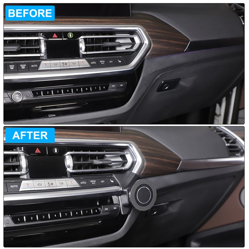BMW X3 X4 G01 G02 2022-2024 차량용 센터 콘솔 에어벤트 중력 자석식 휴대폰 거치대 GPS 스탠드
