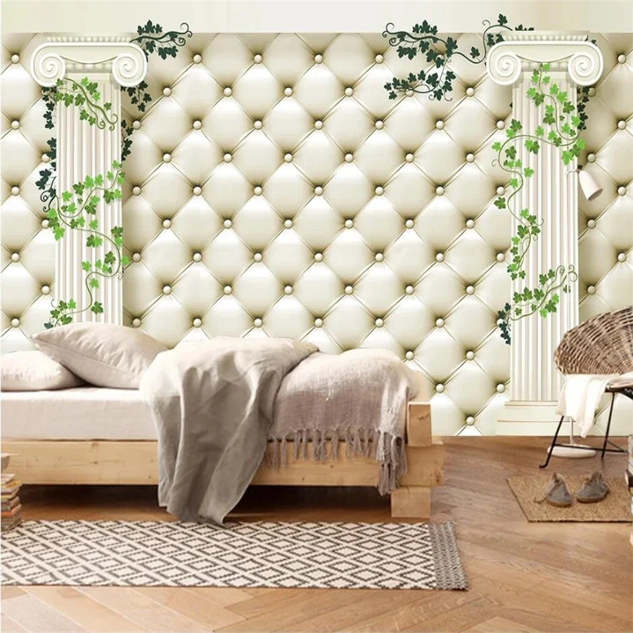 Custom Behang 3d Muurschildering Luxe Goud Europese Patroon Zachte Tas  Woonkamer Achtergrond Europese Romeinse Kolom Olieverfpapier - AliExpress, image size:900x900
