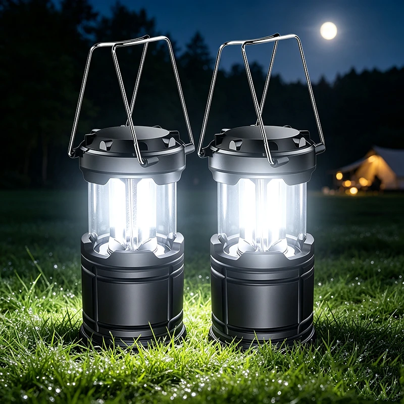 Camping Lights LED Lantern Flashlights Battery Powered Tent Lanterns for Power Outages Camping Essentials Outdoor Home Emergency