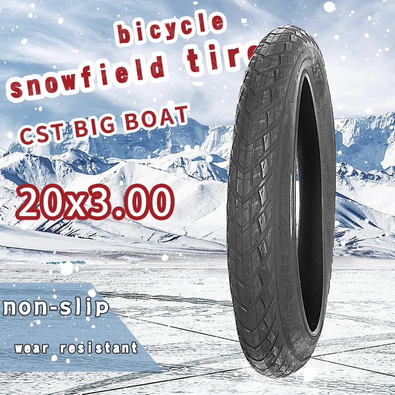 CST 20inch 20X3.00 Fat Tire Snow Beach Bicycle Tire 20*3.00 76 406
