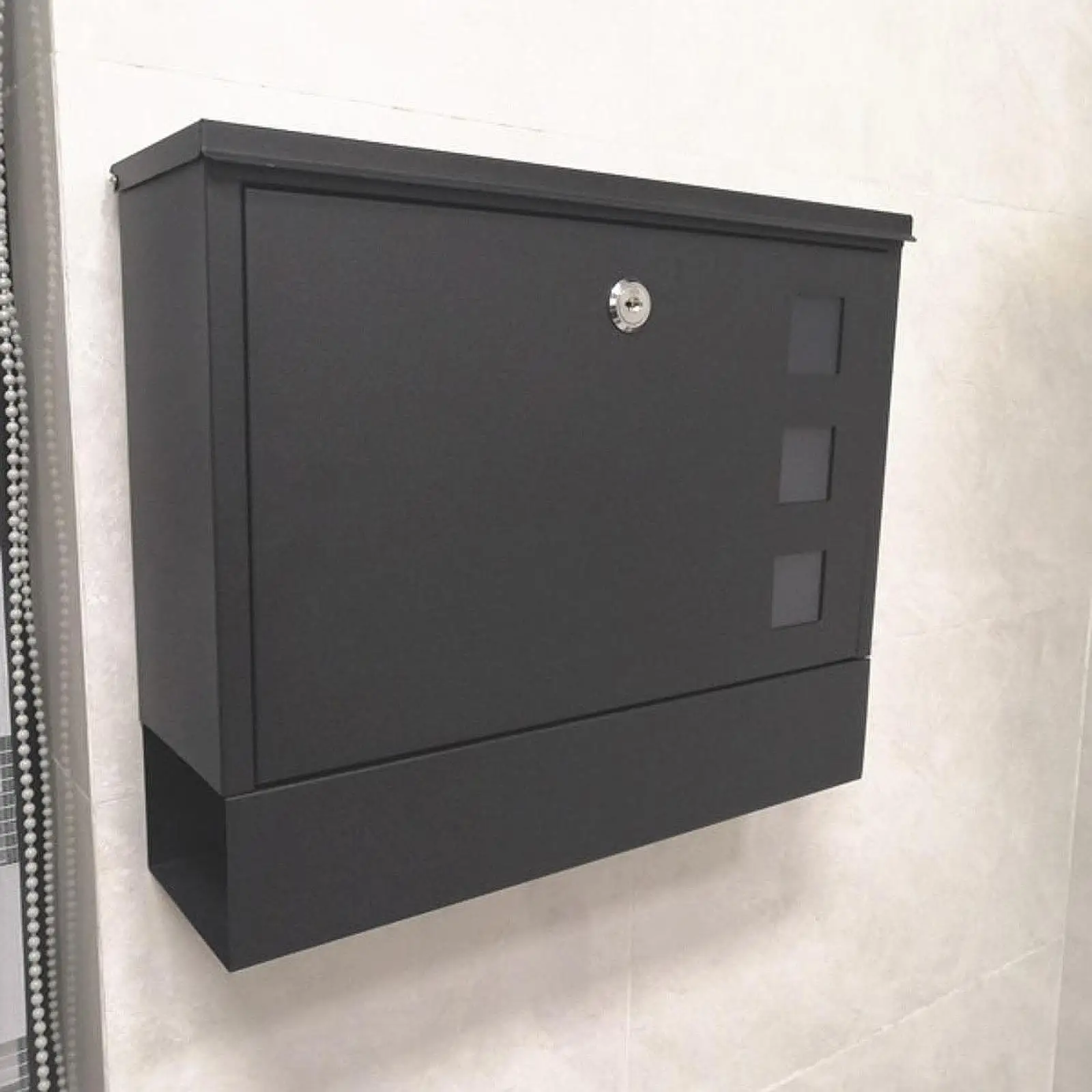 Wall Mount Mailbox for Outside Post Box Practical Locking Mailbox Heavy Duty for Newspapers Office Daily Letters