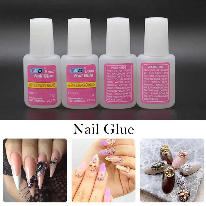 13510SetFalseNailGlueNailAdhesiveGlueForNailArtRhinestone