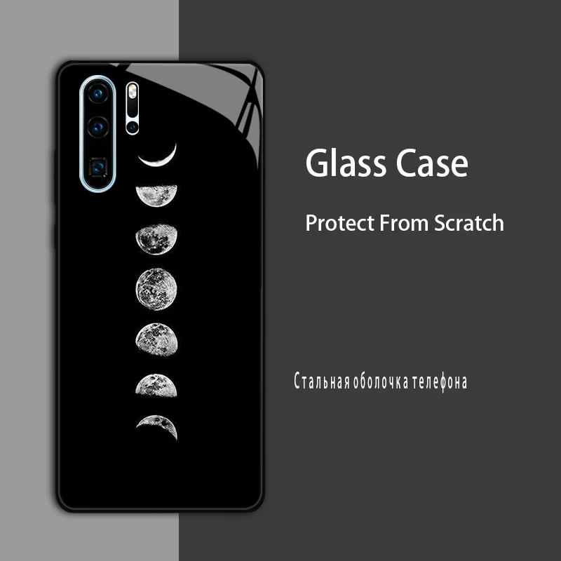Luxury Tempered Glass Marble Painted Protective Case